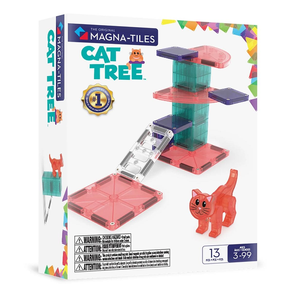 Magna-Tiles Cat Tree, 13 Piece Set - 252013CT