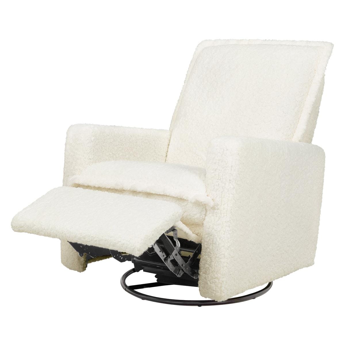 Babyletto Cali Flange Recliner and Swivel Glider - Cream Shearling
