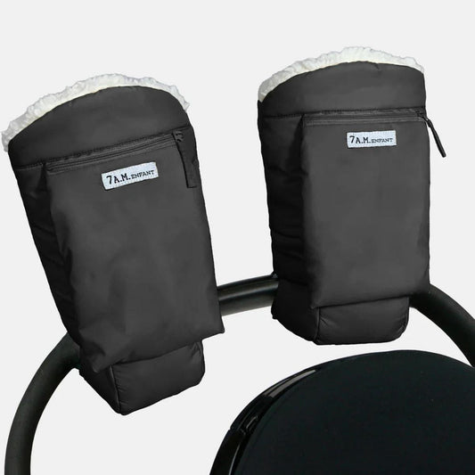 7 A.M. Warmmuffs, Oslo Cloud - Black - HM917-BKO