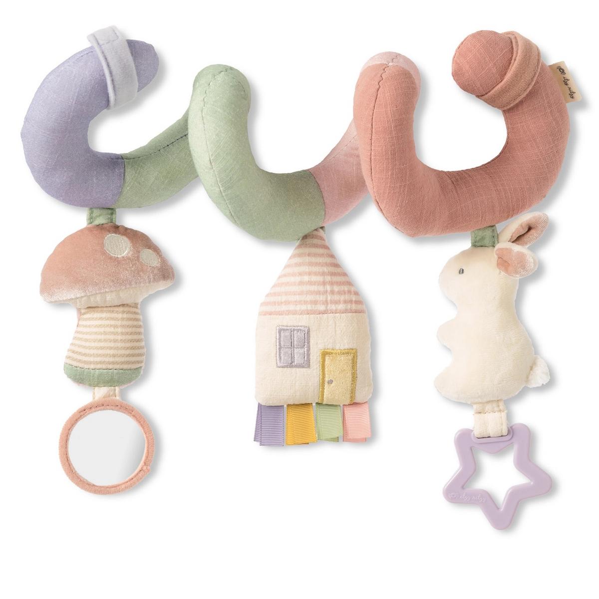 Itzy Ritzy Itzy Bitzy Spiral Car Seat Activity Toy - Pastel - SPRL8497