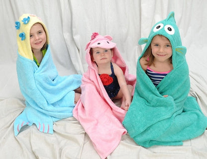 Yikes Twins Hooded Towel - Mermaid