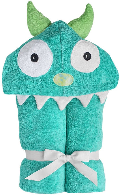 Yikes Twins Hooded Towel - Monster Turquoise
