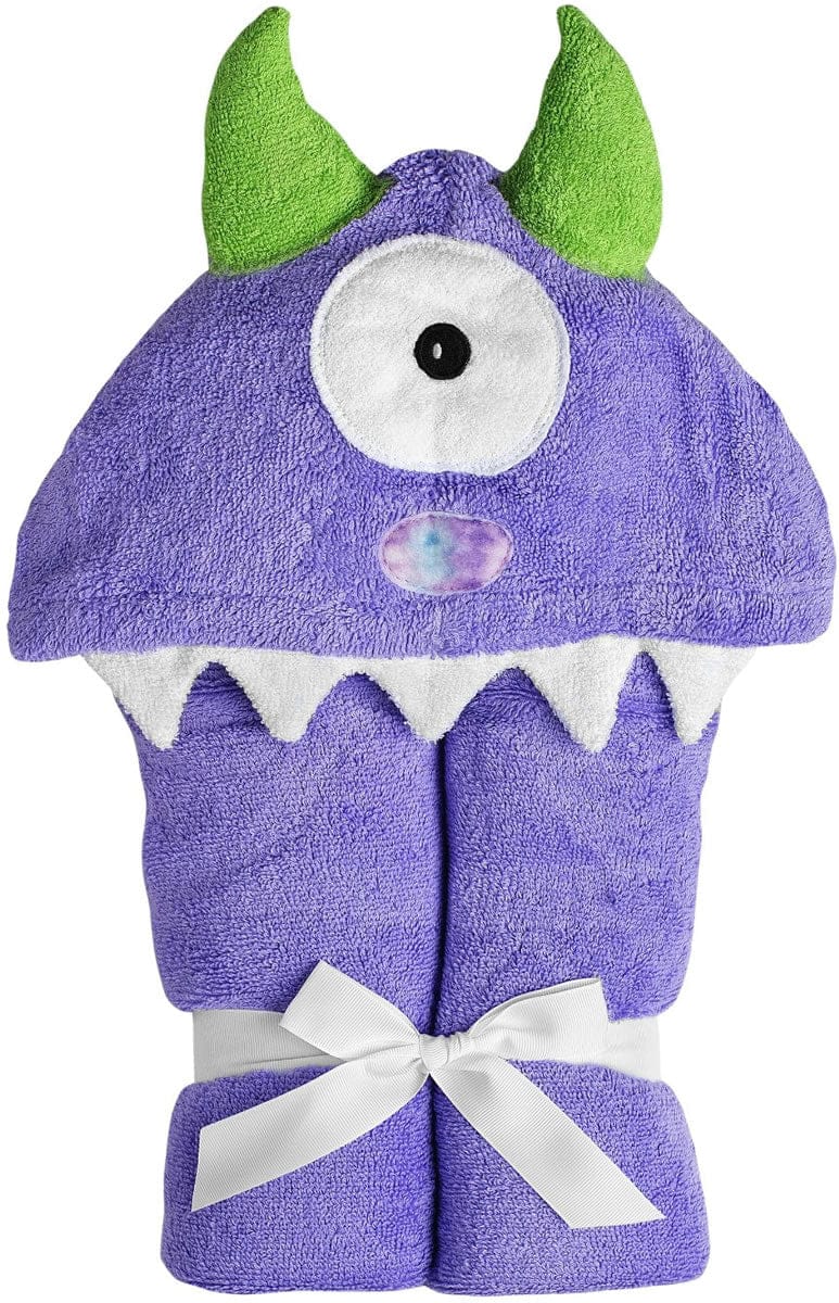 Yikes Twins Hooded Towel - One-Eyed Monster Purple