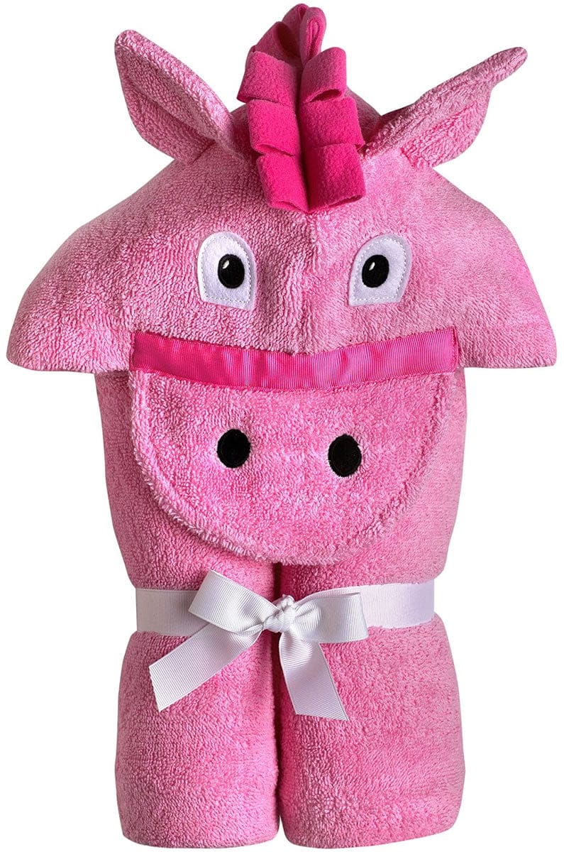 Yikes Twins Hooded Towel - Pink Pony