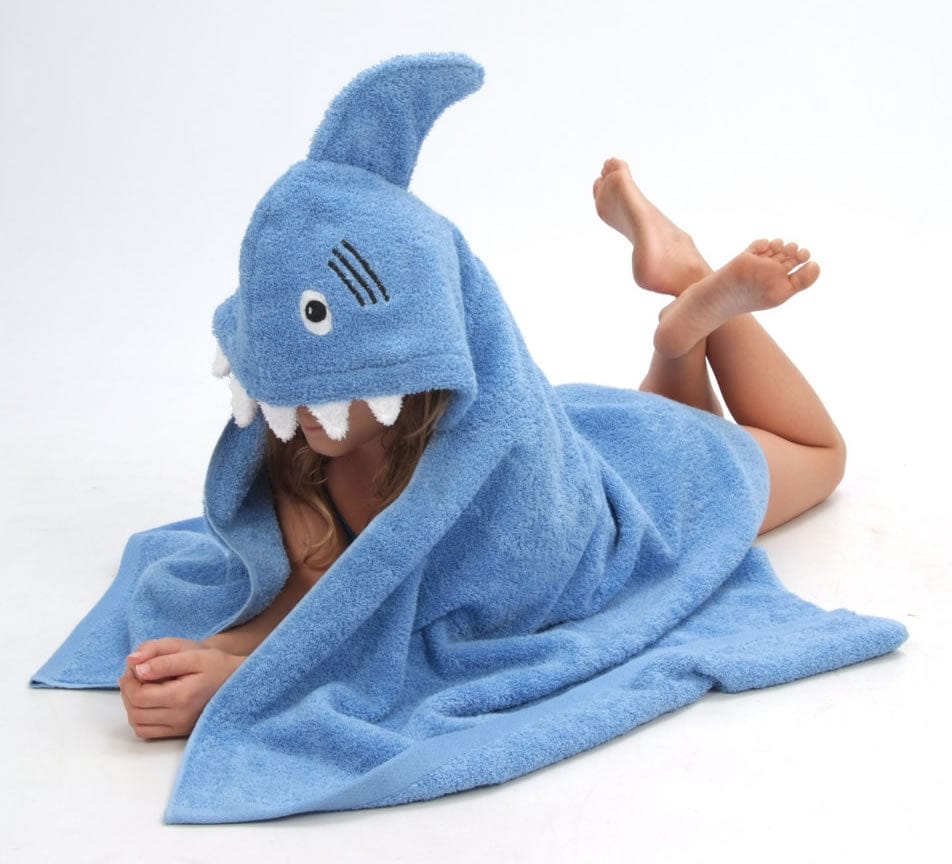Yikes Twins Hooded Towel - Shark