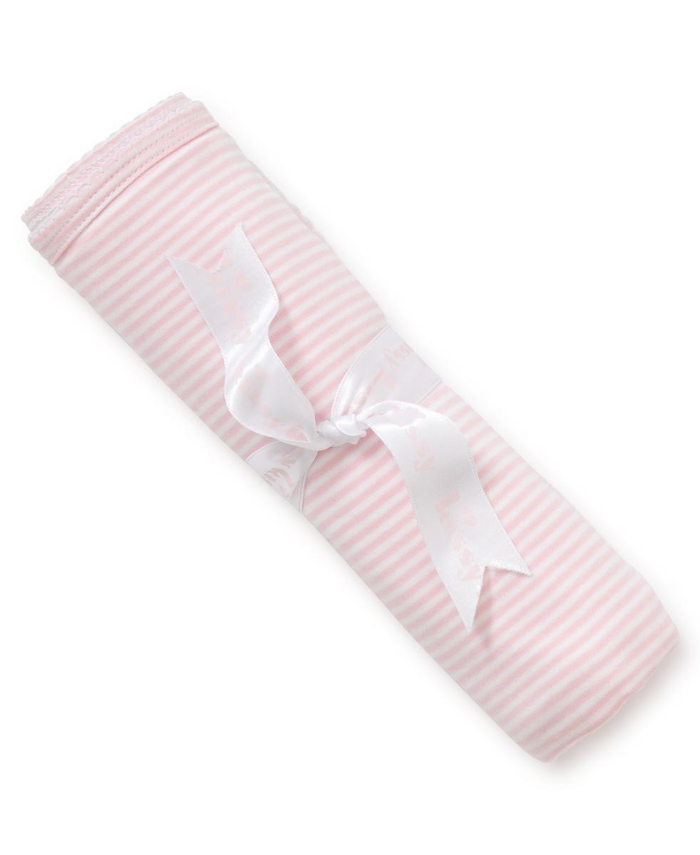 Kissy Kissy Stripes Blanket - Pink Stripes