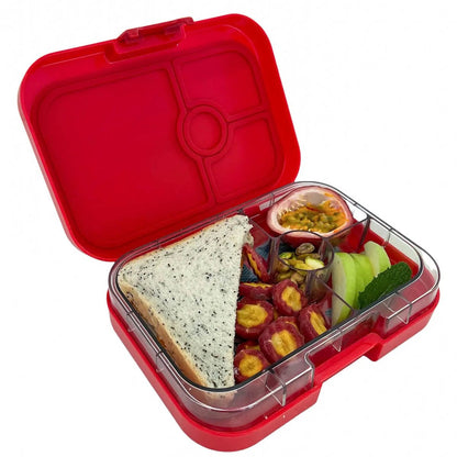 Yumbox Leakproof Bento Lunchbox, Panino - Wow Red / Shark Tray - WRII202110SK