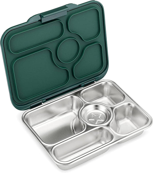 Yumbox Leakproof Bento Lunchbox, Presto Stainless Steel - Kale Green - KGPS202112