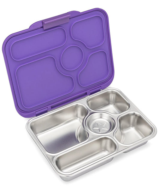 Yumbox Leakproof Bento Lunchbox, Presto Stainless Steel - Remy Lavender - RLPS202107