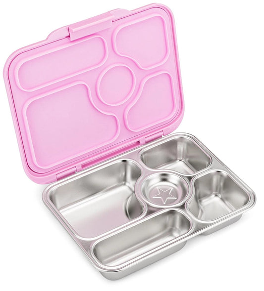 Yumbox Leakproof Bento Lunchbox, Presto Stainless Steel - Rose Pink - RPPS202112
