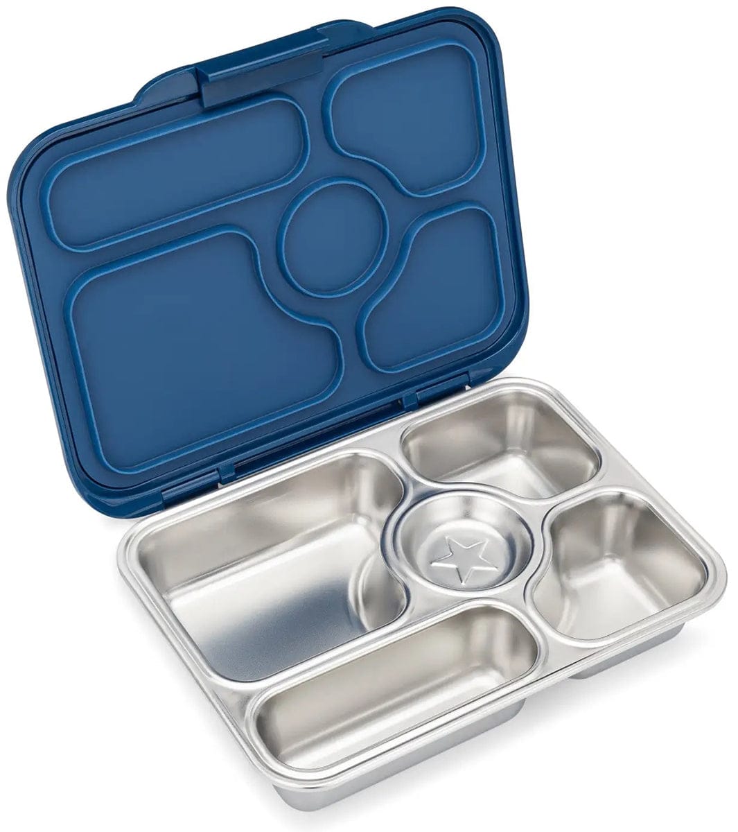 Yumbox Leakproof Bento Lunchbox, Presto Stainless Steel - Santa Fe Blue - SBPS202107