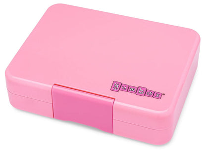 Yumbox Leakproof Bento Snack Box, 3 Compartment - Fifi Pink / Rainbow - FPSN202303R