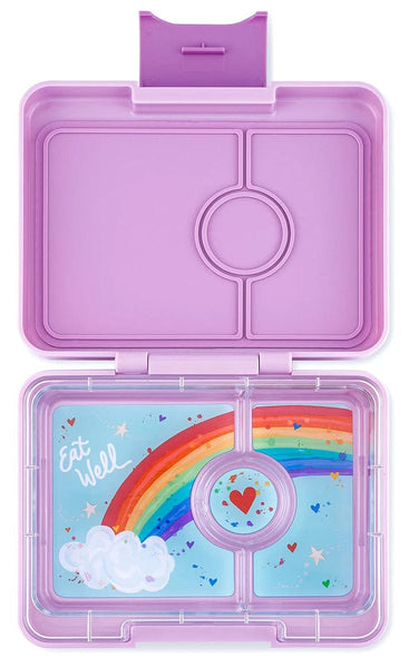 Yumbox Leakproof Bento Snack Box, 3 Compartment - Lulu Purple