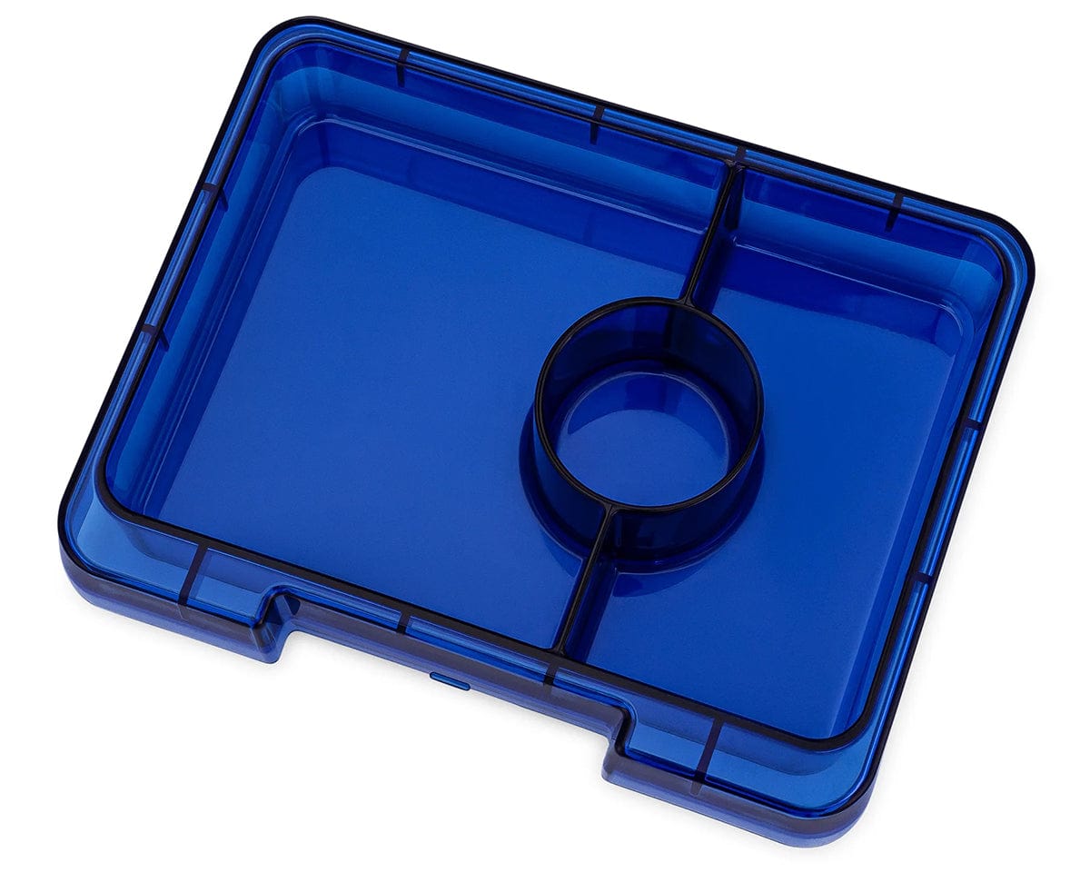Yumbox Leakproof Bento Snack Box, 3 Compartment - Monte Carlo Blue / Navy - MBSN202303N