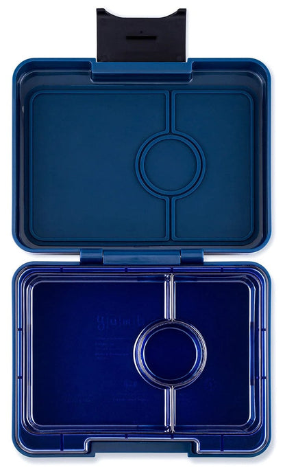 Yumbox Leakproof Bento Snack Box, 3 Compartment - Monte Carlo Blue / Navy - MBSN202303N