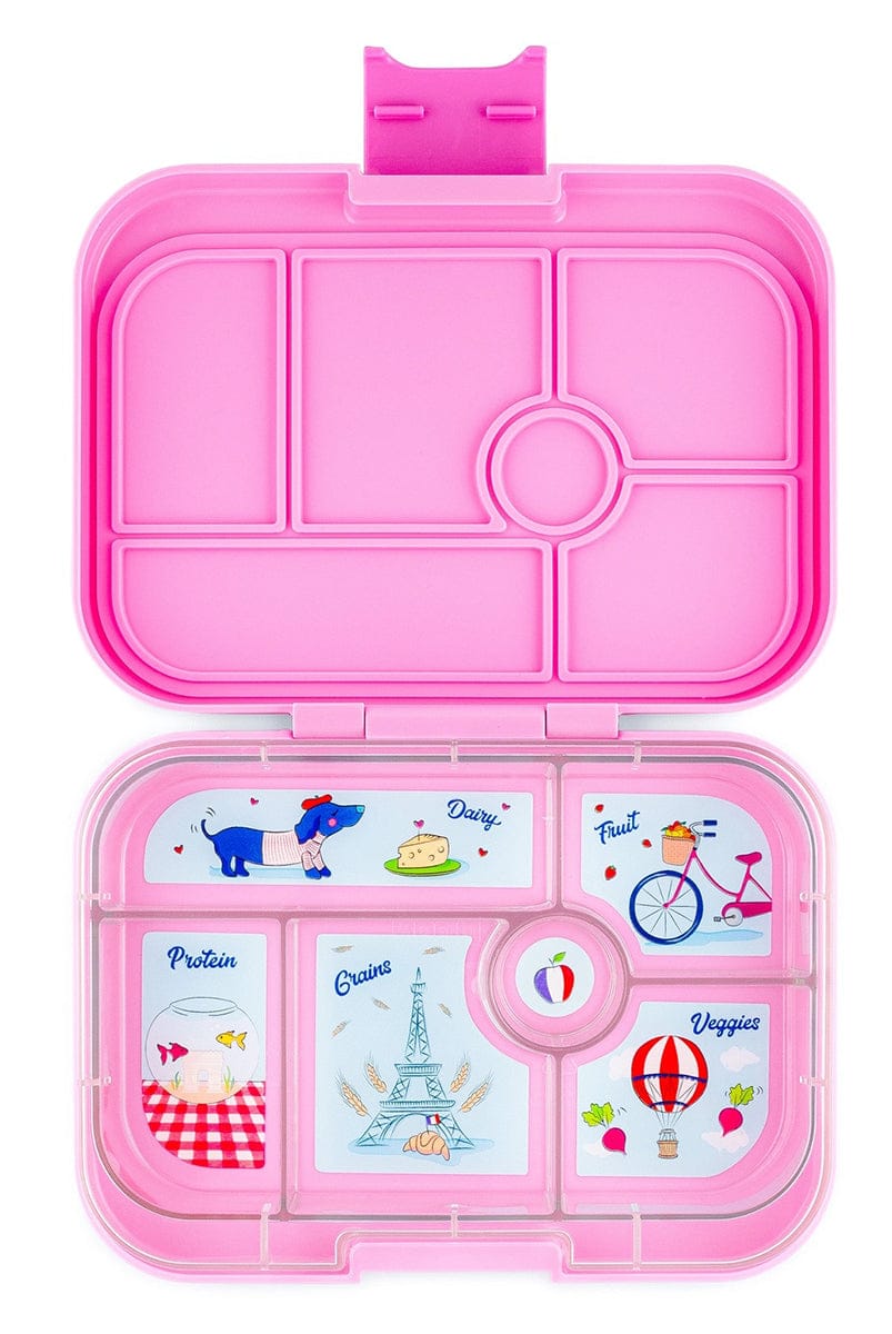 Yumbox Original Leakproof Bento Lunchbox, 6 Compartment - Fifi Pink / Paris Tray - FPI202210P