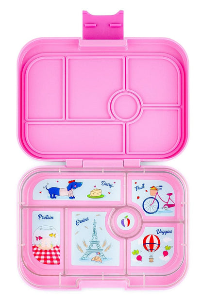 Yumbox Original Leakproof Bento Lunchbox, 6 Compartment - Fifi Pink / Paris Tray - FPI202210P