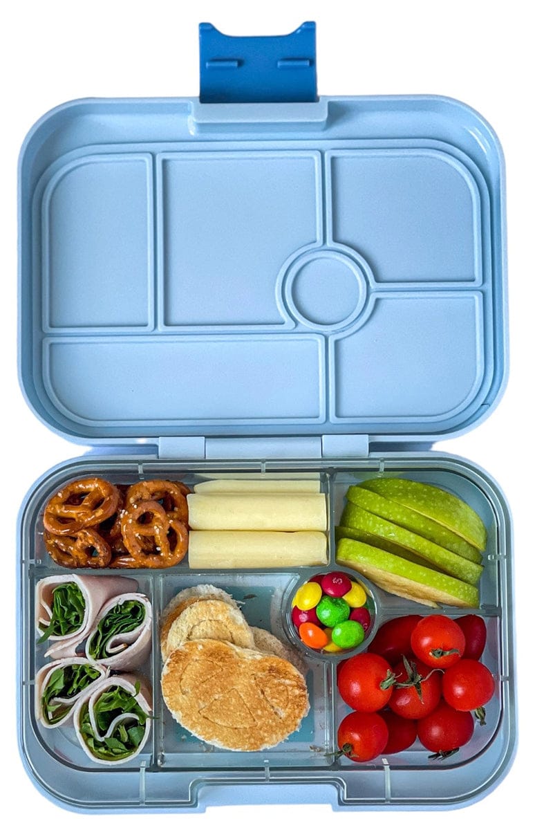 Yumbox Original Leakproof Bento Lunchbox, 6 Compartment - Hazy Gray / Paris Tray - HGI202303P