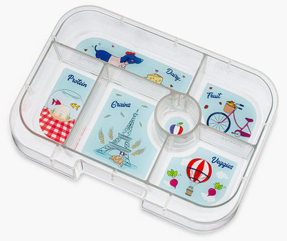 Yumbox Original Leakproof Bento Lunchbox, 6 Compartment - Lulu Purple / Paris Tray - LPI202210P