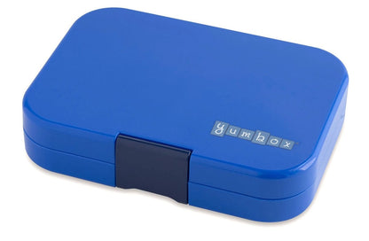 Yumbox Original Leakproof Bento Lunchbox, 6 Compartment - Neptune Blue / Rocket Tray - NBI201704R