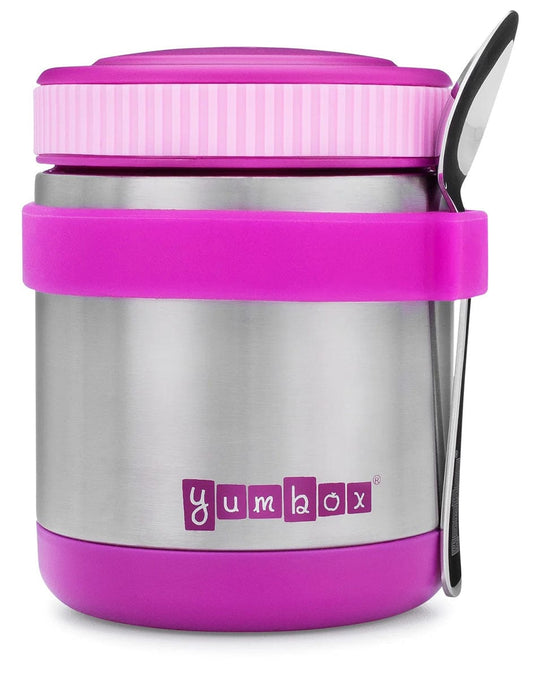 Yumbox Zuppa Stainless Steel Thermal Food Jar & Spoon, 14oz - Bijoux Purple - BPZ201903S