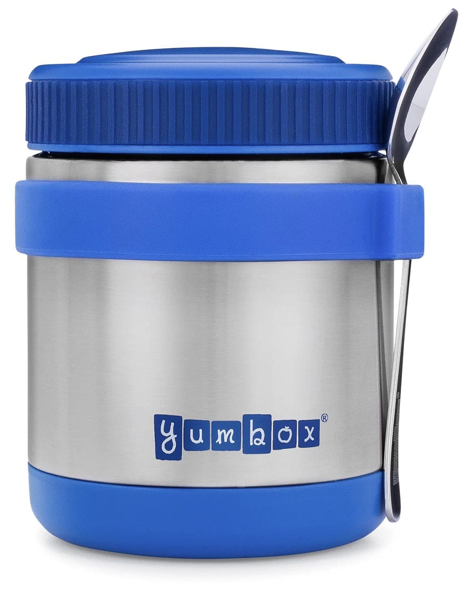 Yumbox Zuppa Stainless Steel Thermal Food Jar & Spoon, 14oz - Neptune Blue - NBZ201903S