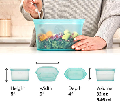 Zip Top Large Dish - Frost - Z-DSHL-01