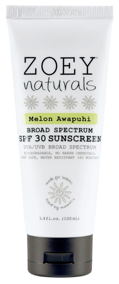Zoey Naturals SPF 30 Sunscreen - Melon Awapuhi - F-ZN-00281