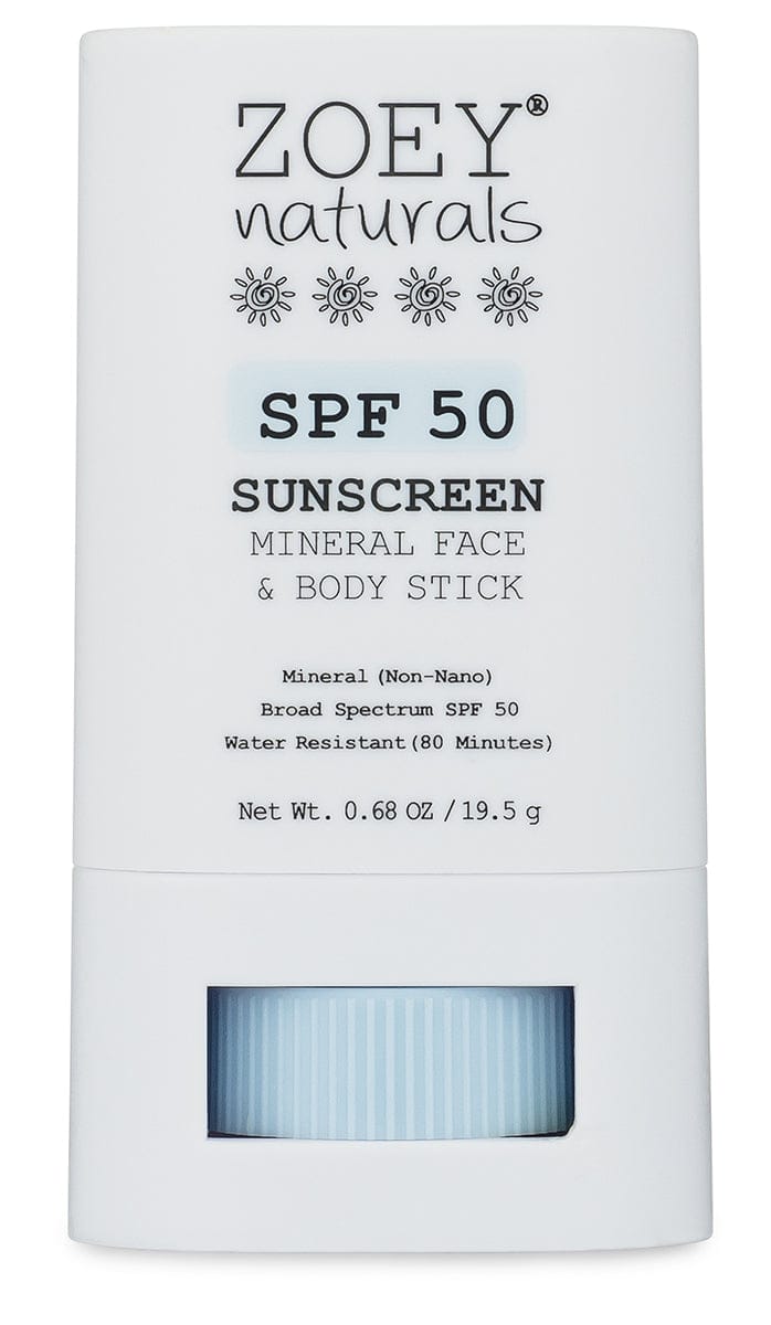 Zoey Naturals SPF 50+ Face & Body Stick - Fragrance Free - F-ZN-02002