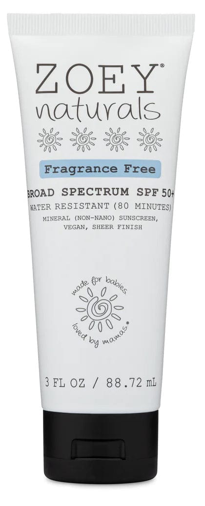 Zoey Naturals SPF 50+ Sheer Finish Mineral Sunscreen, 3 oz - F-ZN-02057