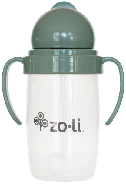 Zoli Bot 2.0 Weighted Straw Sippy Cup, 10oz - Spruce Green - BF21BOT2SG