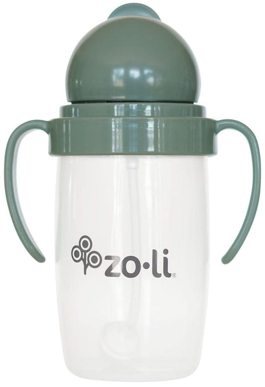Zoli Bot 2.0 Weighted Straw Sippy Cup, 10oz - Spruce Green - BF21BOT2SG