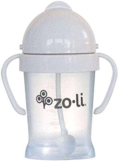 Zoli Bot Weighted Straw Sippy Cup, 6oz - Ash Grey - BF19BOTAG1
