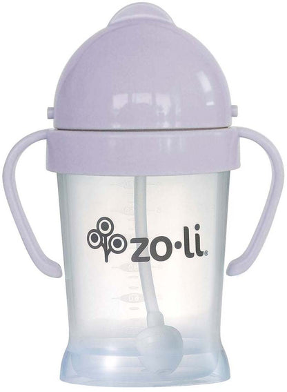 Zoli Bot Weighted Straw Sippy Cup, 6oz - Lilac - BF19BOTLL1
