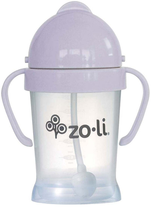 Zoli Bot Weighted Straw Sippy Cup, 6oz - Lilac - BF19BOTLL1