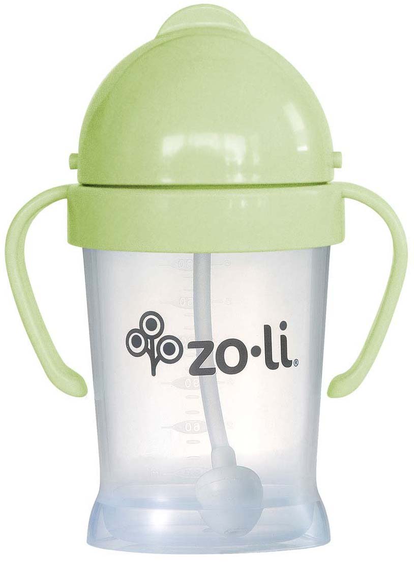 Zoli Bot Weighted Straw Sippy Cup, 6oz - Sage Green - BF19BOTSG1