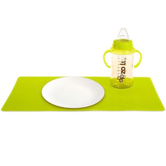 ZoLi Matties Silicone Travel Place Mats (2 mats per pack) - Green