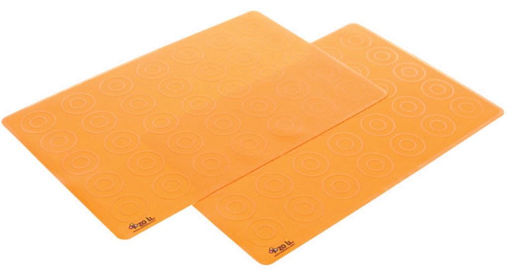 ZoLi Matties Silicone Travel Place Mats (2 mats per pack) - Orange