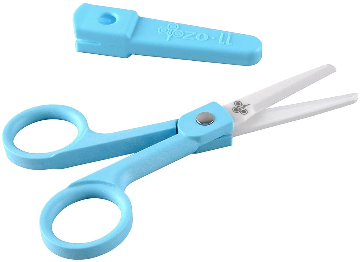 ZoLi SNIP Ceramic Baby Food Scissors - Blue