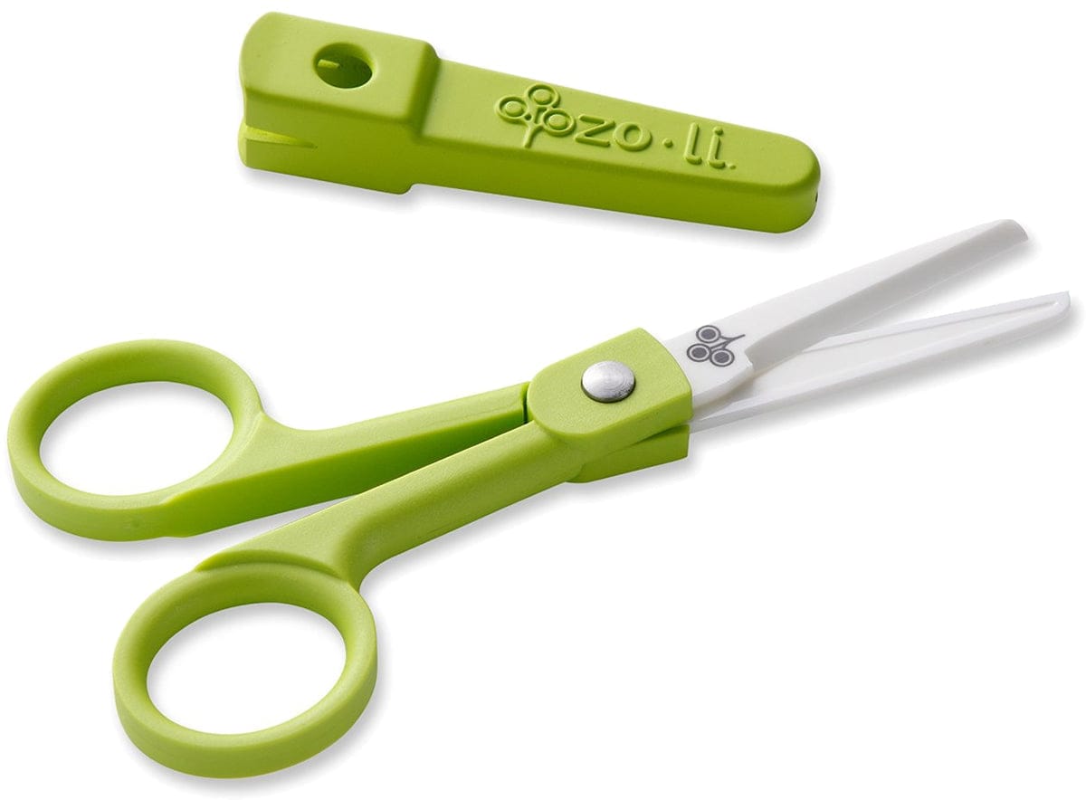 ZoLi SNIP Ceramic Baby Food Scissors - Green