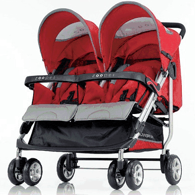 Zooper Tango Double Stroller 2008 Red - SL808F-RED