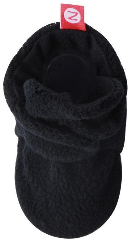 Zutano Cozie Fleece Baby Bootie - Black, 6m - PFL00-BLAC-N3