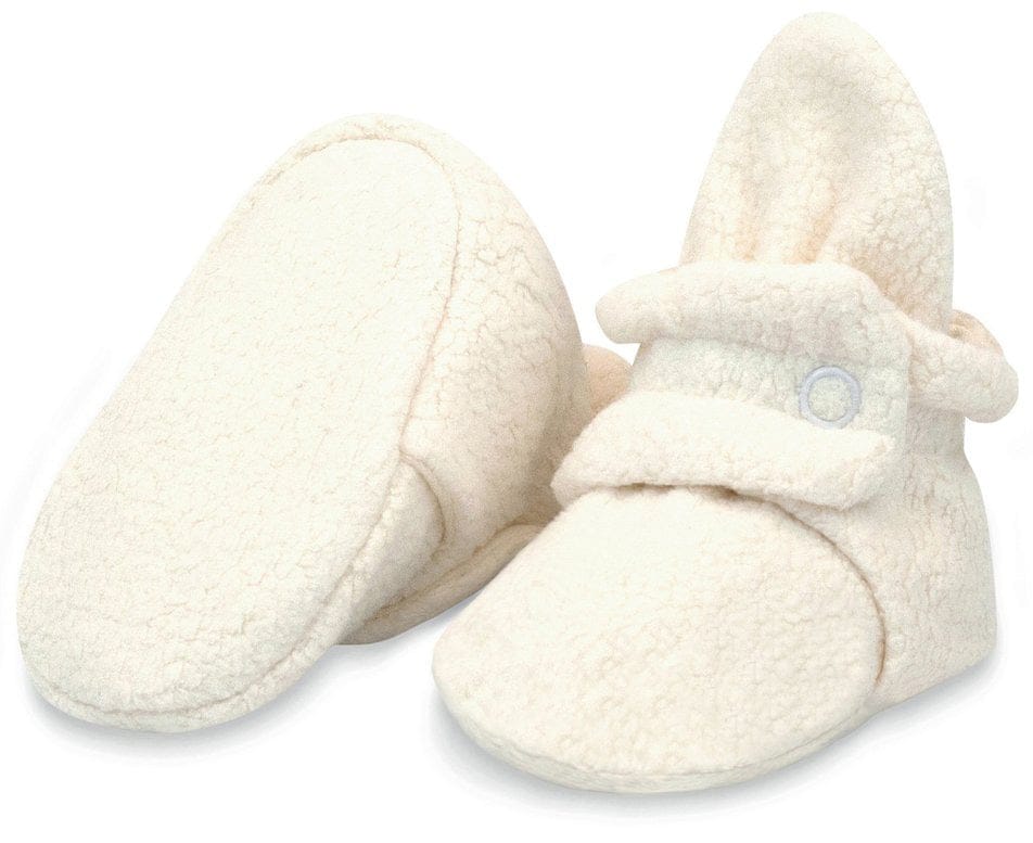 Zutano Cozie Fleece Baby Bootie - Cream, 6m - PFL00-CREA-I1