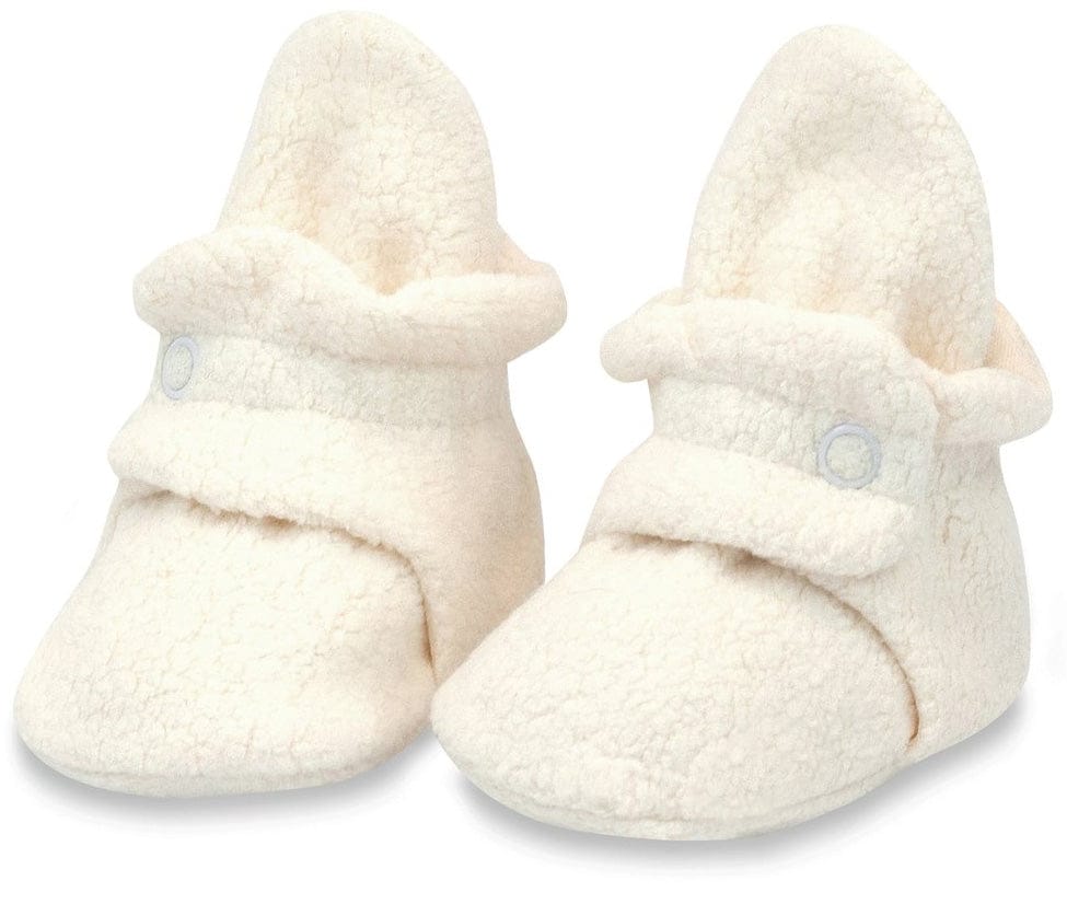 Zutano Cozie Fleece Baby Bootie - Cream, 6m - PFL00-CREA-I1