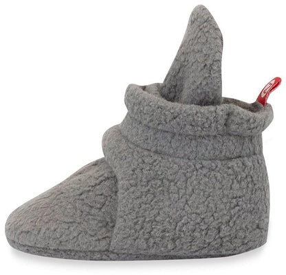 Zutano Cozie Fleece Baby Bootie - Gray, 3m - PFL00-GRAY-N2