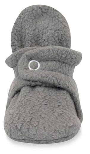 Zutano Cozie Fleece Baby Bootie - Gray, 6m - PFL00-GRAY-O1