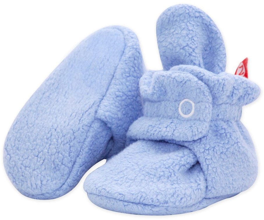 Zutano Cozie Fleece Baby Bootie - Light Blue, 3m - PFL00-LBLU-N2