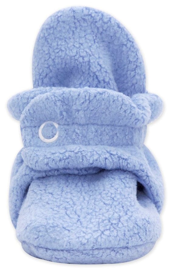 Zutano Cozie Fleece Baby Bootie - Light Blue, 3m - PFL00-LBLU-N2