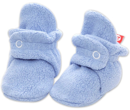 Zutano Cozie Fleece Baby Bootie - Light Blue, 3m - PFL00-LBLU-N2