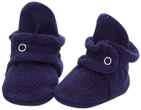 Zutano Cozie Fleece Baby Bootie - True Navy, 6m - PFL00-TNAV-N3